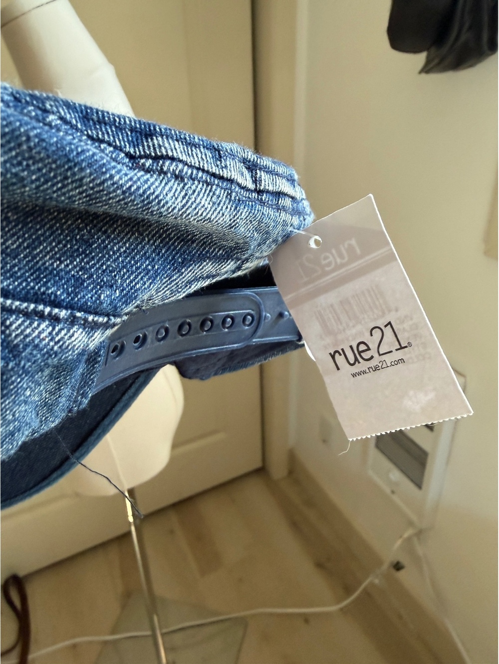 rue21 Denim Adjustable Snapback Hat